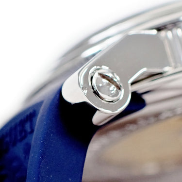 腕時計 ブレゲ BREGUET マリーン II ラージデイト 5817ST/Y2/SV0 自動巻き メンズ OH済 ブルー ローマン ギョーシェ コインエッジ