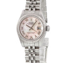 腕時計 ロレックス ROLEX デイトジャスト 26 179174NR ランダム番 自動巻き レディース ランダム番 K18WG×SS コンビ シェル ローマン