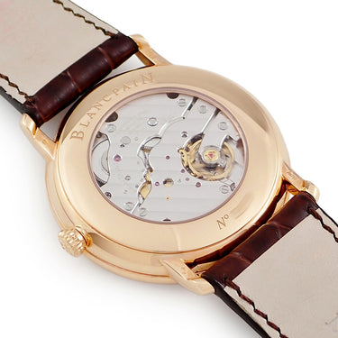 腕時計 ブランパン BLANCPAIN ヴィルレ ウルトラスリム 6606-2987-55B 手巻き メンズ K18RG無垢 純正ダイヤ パワーリザーブ