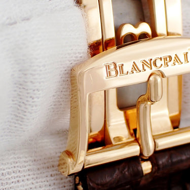 腕時計 ブランパン BLANCPAIN ヴィルレ ウルトラスリム 6606-2987-55B 手巻き メンズ K18RG無垢 純正ダイヤ パワーリザーブ