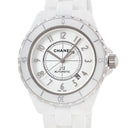 腕時計 シャネル CHANEL J12 42MM H2981 自動巻き メンズ 白 ホワイト セラミック 逆回転防止ベゼル デイト アラビア