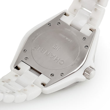 腕時計 シャネル CHANEL J12 42MM H2981 自動巻き メンズ 白 ホワイト セラミック 逆回転防止ベゼル デイト アラビア