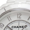 腕時計 シャネル CHANEL J12 42MM H2981 自動巻き メンズ 白 ホワイト セラミック 逆回転防止ベゼル デイト アラビア