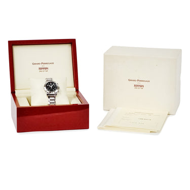 腕時計 ジラールペルゴ GIRARD PERREGAUX フェラーリ クロノグラフ F250 GT TdF 80900.1.11.6056 自動巻き メンズ OH済 ブラック コラボ