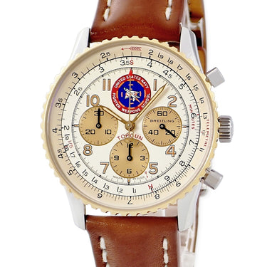 腕時計 ブライトリング BREITLING ナビタイマー 92 トップガン D30022 D302GTGLBA 自動巻き メンズ K18YG×SS コンビ クロノグラフ 限定