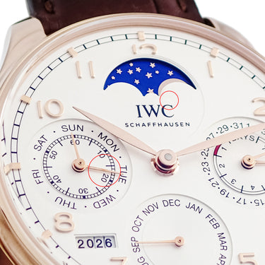 腕時計 IWC IWC ポルトギーゼ パーペチュアルカレンダー IW503302 自動巻き メンズ K18RG無垢 ムーンフェイズ 永久カレンダー