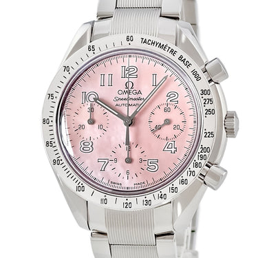 腕時計 オメガ OMEGA スピードマスター 3502.78.00 自動巻き メンズ レディース ピンク シェル クロノグラフ アラビア 日本限定