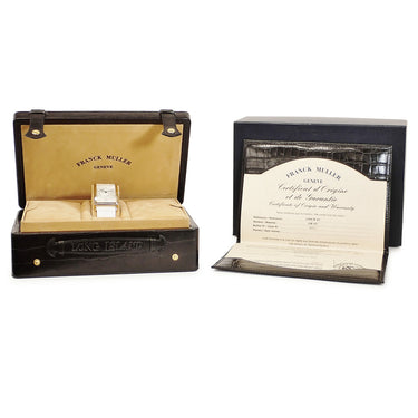腕時計 フランクミュラー FRANCK MULLER ロングアイランド クレイジーアワーズ 1200CH 4N 自動巻き メンズ K18PG無垢 青針 ギョーシェ