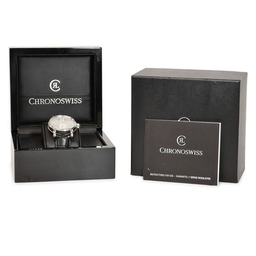腕時計 クロノスイス CHRONOSWISS シリウス レギュレーター クラシック CH-8733-SI 自動巻き メンズ シルバー デイト コインエッジ