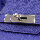 エルメス HERMES バーキン30 ブルーエレクトリック トゴ ハンドバッグ シルバー金具 青