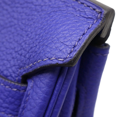 エルメス HERMES バーキン30 ブルーエレクトリック トゴ ハンドバッグ シルバー金具 青