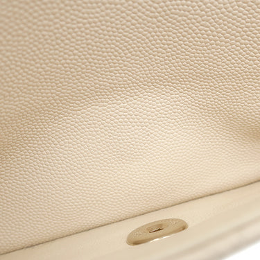 シャネル CHANEL マトラッセ 23 Wチェーン A01113 アイボリー キャビアスキン ショルダーバッグ ゴールド金具 ダブルフラップ