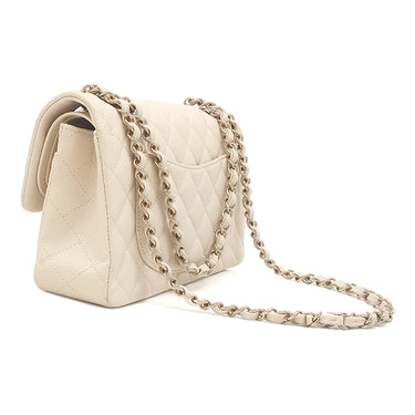 シャネル CHANEL マトラッセ 23 Wチェーン A01113 アイボリー キャビアスキン ショルダーバッグ ゴールド金具 ダブルフラップ