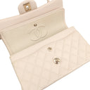 シャネル CHANEL マトラッセ 23 Wチェーン A01113 アイボリー キャビアスキン ショルダーバッグ ゴールド金具 ダブルフラップ