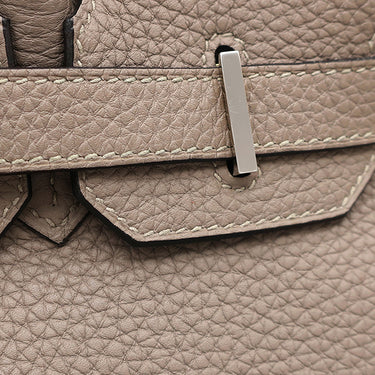 エルメス HERMES バーキン30 グリアスファルト トゴ ハンドバッグ シルバー金具 グレージュ