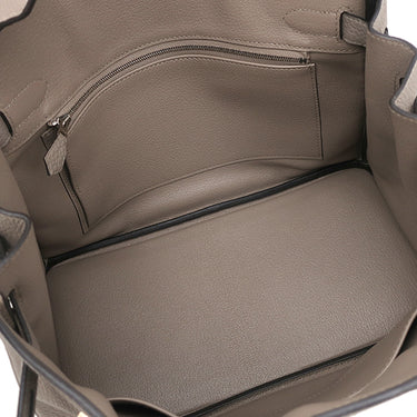 エルメス HERMES バーキン30 グリアスファルト トゴ ハンドバッグ シルバー金具 グレージュ