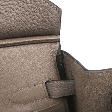 エルメス HERMES バーキン30 グリアスファルト トゴ ハンドバッグ シルバー金具 グレージュ