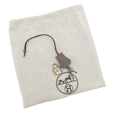 エルメス HERMES バーキン30 グリアスファルト トゴ ハンドバッグ シルバー金具 グレージュ