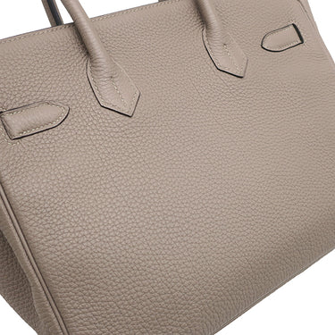 エルメス HERMES バーキン30 グリアスファルト トゴ ハンドバッグ シルバー金具 グレージュ