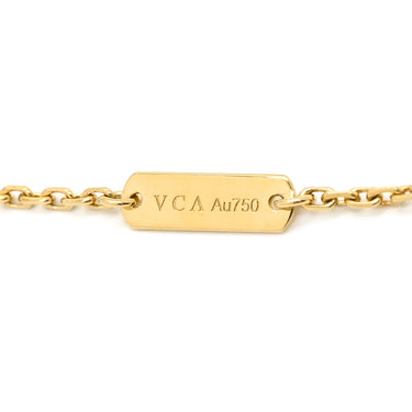 ヴァンクリーフアーペル Van Cleef & Arpels ヴィンテージ アルハンブラ ペンダント VCARD38500 レッド×イエローゴールド K18YG カーネリアン ネックレス Au750 18K 赤 カーネリアン