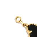ヴァンクリーフアーペル Van Cleef & Arpels ヴィンテージ アルハンブラ VCARA41300 ブラック×イエローゴールド K18YG オニキス ブレスレット 5モチーフ YG 18K オニキス
