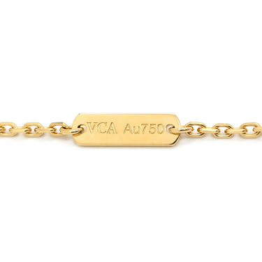 ヴァンクリーフアーペル Van Cleef & Arpels ヴィンテージ アルハンブラ ペンダント VCARA45900 パールホワイト×イエローゴールド K18YG マザーオブパール ネックレス 白 750 18K YG シェル