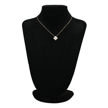 ヴァンクリーフアーペル Van Cleef & Arpels ヴィンテージ アルハンブラ ペンダント VCARA45900 パールホワイト×イエローゴールド K18YG マザーオブパール ネックレス 白 750 18K YG シェル