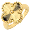 ヴァンクリーフアーペル Van Cleef & Arpels ヴィンテージ アルハンブラ ギヨシェ VCARP6I351 イエローゴールド K18YG #51(JP11) リング 指輪 18K 750 YG 10.5号