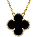 ヴァンクリーフアーペル Van Cleef & Arpels ヴィンテージ アルハンブラ ペンダント VCARA45800 ブラック×イエローゴールド K18YG オニキス ネックレス Au750 18K 黒 オニキス