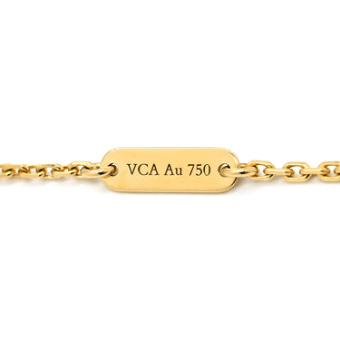 ヴァンクリーフアーペル Van Cleef & Arpels ヴィンテージ アルハンブラ ペンダント VCARA45800 ブラック×イエローゴールド K18YG オニキス ネックレス Au750 18K 黒 オニキス