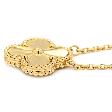 ヴァンクリーフアーペル Van Cleef & Arpels ヴィンテージ アルハンブラ VCARP4KL00 イエローゴールド K18YG ネックレス Au750 18K ギヨシェ