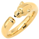 カルティエ Cartier パンテール ドゥ カルティエ SM B4230100 イエローゴールド K18YG オニキス ツァボライトガーネット #58(JP18) リング 指輪 750 18K オニキス ツァボライト 17号