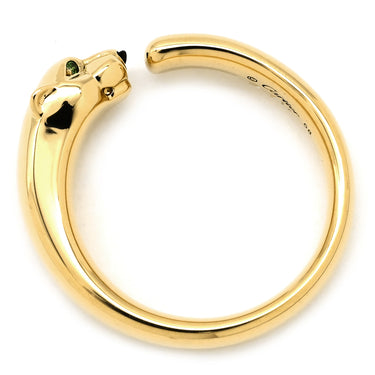 カルティエ Cartier パンテール ドゥ カルティエ SM B4230100 イエローゴールド K18YG オニキス ツァボライトガーネット #58(JP18) リング 指輪 750 18K オニキス ツァボライト 17号