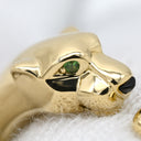 カルティエ Cartier パンテール ドゥ カルティエ SM B4230100 イエローゴールド K18YG オニキス ツァボライトガーネット #58(JP18) リング 指輪 750 18K オニキス ツァボライト 17号