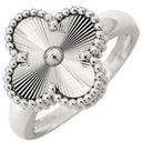 ヴァンクリーフアーペル Van Cleef & Arpels ヴィンテージ アルハンブラ VCARP9XI00 ホワイトゴールド K18WG #57 リング 指輪 ギヨシェ 750WG 16.5号