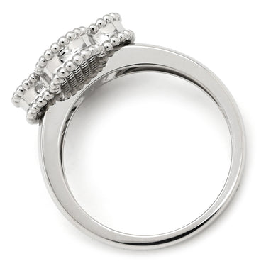 ヴァンクリーフアーペル Van Cleef & Arpels ヴィンテージ アルハンブラ VCARP9XI00 ホワイトゴールド K18WG #57 リング 指輪 ギヨシェ 750WG 16.5号