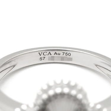 ヴァンクリーフアーペル Van Cleef & Arpels ヴィンテージ アルハンブラ VCARP9XI00 ホワイトゴールド K18WG #57 リング 指輪 ギヨシェ 750WG 16.5号