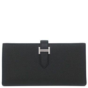 エルメス HERMES ベアンスフレ ブラック ヴォーエプソン 長財布 シルバー金具 新品 未使用 2026年製