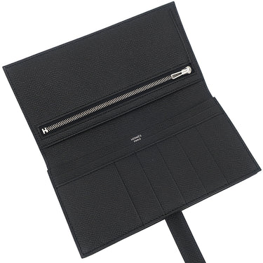 エルメス HERMES ベアンスフレ ブラック ヴォーエプソン 長財布 シルバー金具 新品 未使用 2026年製