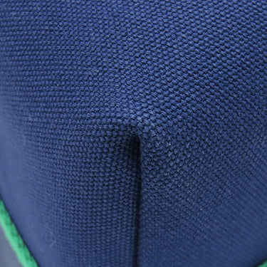 エルメス HERMES ブリッド ア ブラック GM H104223M マリン コットン ポーチ シルバー金具 青 紺 緑 バニティ Hロゴ 刺繍