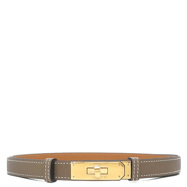 エルメス HERMES ケリー 18 H069853CC18 エトゥープ ヴォーエプソン ベルト ゴールド金具 新品 未使用 ターンロック スライド調節 2026年製
