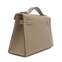 エルメス HERMES ポシェットケリー ミニ エトゥープ ヴォースイフト ハンドバッグ ゴールド金具 新品 未使用 グレージュ 2026年製
