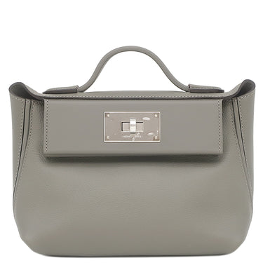 エルメス HERMES サック ヴァンキャトル 24/24 ミニ 21 グリメイヤー エバーカラー スイフト 2WAYバッグ シルバー金具 ショルダー