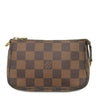ルイヴィトン LOUIS VUITTON ミニ ポシェット アクセソワール N58009 ダミエエベヌ ダミエキャンバス アクセサリーポーチ ゴールド金具 茶 ポーチ
