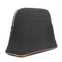 エルメス HERMES ボリードポーチ MM ブラック×オレンジ コットン ポーチ シルバー金具