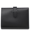 エルメス HERMES ベアンコンパクト ブラック ボックスカーフ 二つ折り財布 ブラック金具 新品 未使用 オールブラック モノクローム 2025年製
