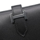 エルメス HERMES ベアンコンパクト ブラック ボックスカーフ 二つ折り財布 ブラック金具 新品 未使用 オールブラック モノクローム 2025年製