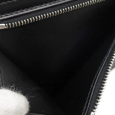 エルメス HERMES ベアンコンパクト ブラック ボックスカーフ 二つ折り財布 ブラック金具 新品 未使用 オールブラック モノクローム 2025年製
