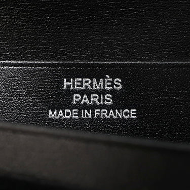 エルメス HERMES ベアンコンパクト ブラック ボックスカーフ 二つ折り財布 ブラック金具 新品 未使用 オールブラック モノクローム 2025年製