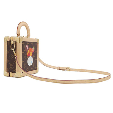 ルイヴィトン LOUIS VUITTON LV×TM ミニ スクエア トランク M20468 モノグラムパンダ モノグラムキャンバス 2WAYバッグ ゴールド金具 村上隆 パンダ